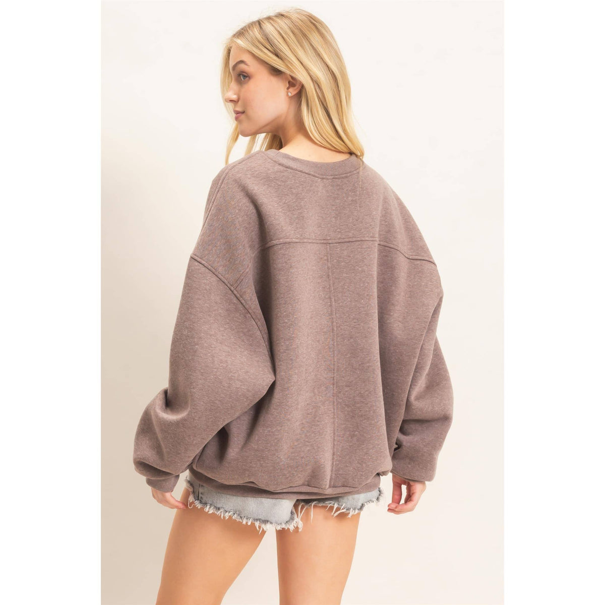 Oversized Dropped Shoulder Sweatshirt