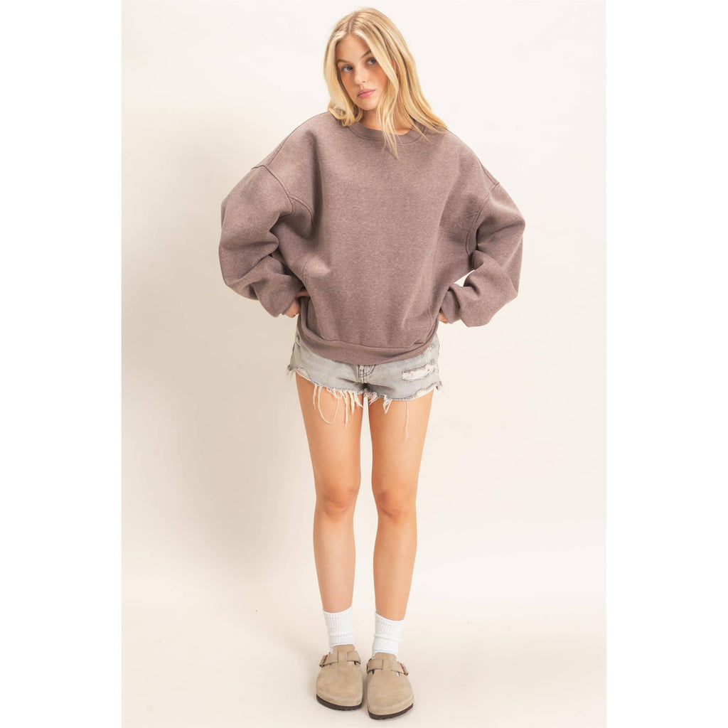 Oversized Dropped Shoulder Sweatshirt