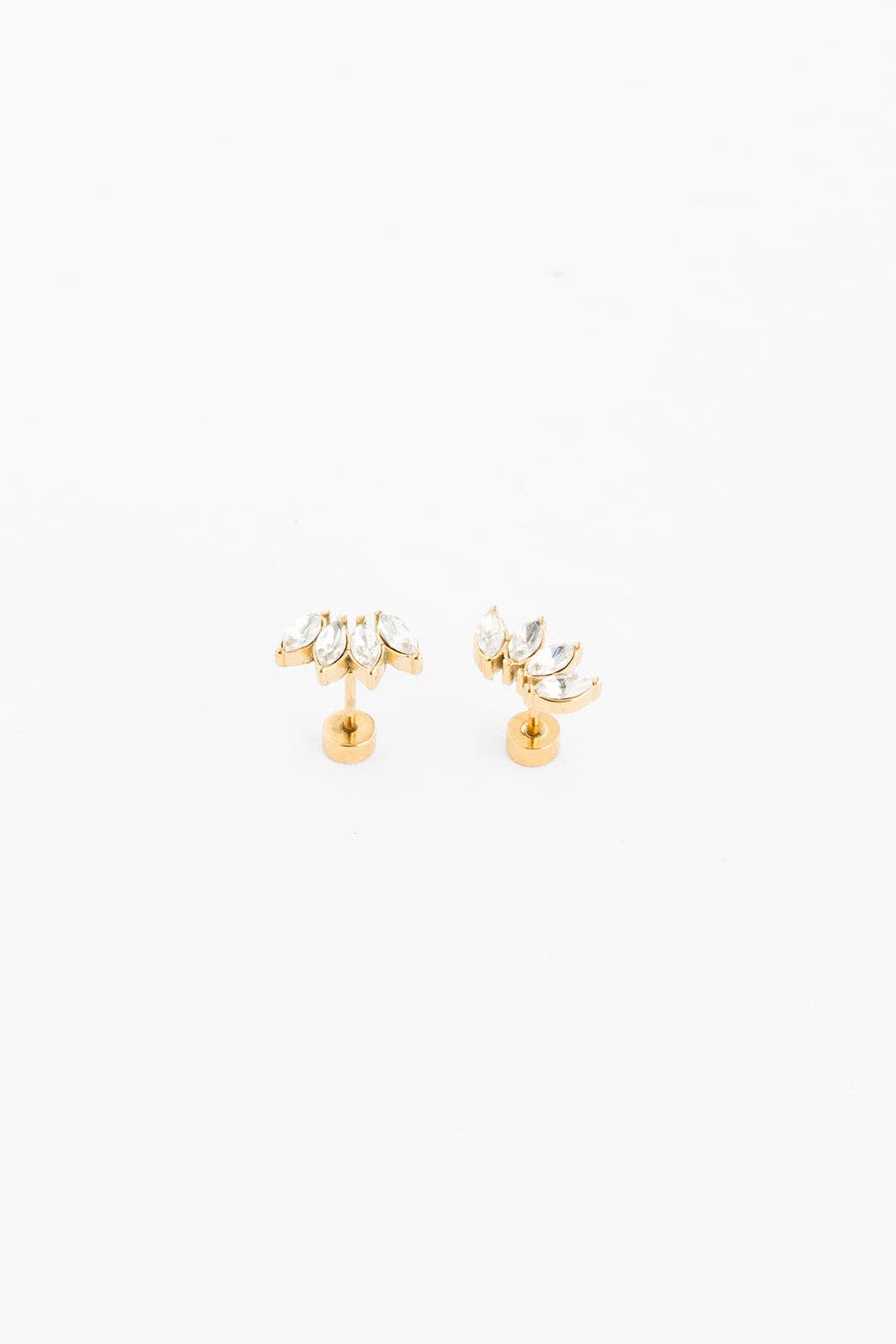 Diamond Crawler Stud Earrings