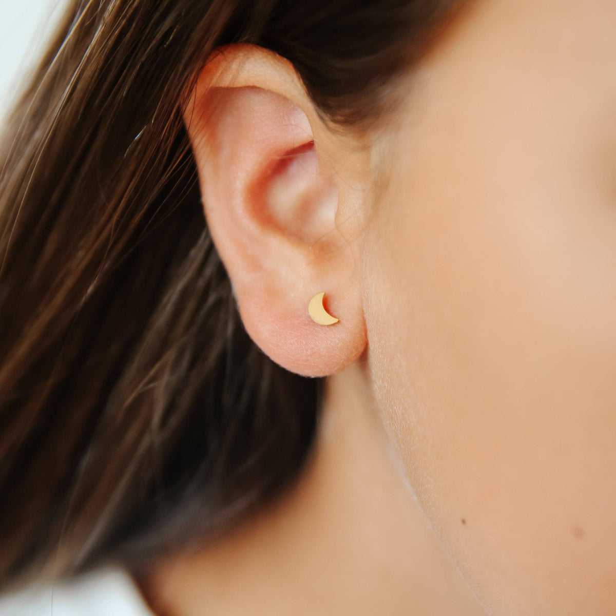 Moon Stud Earrings