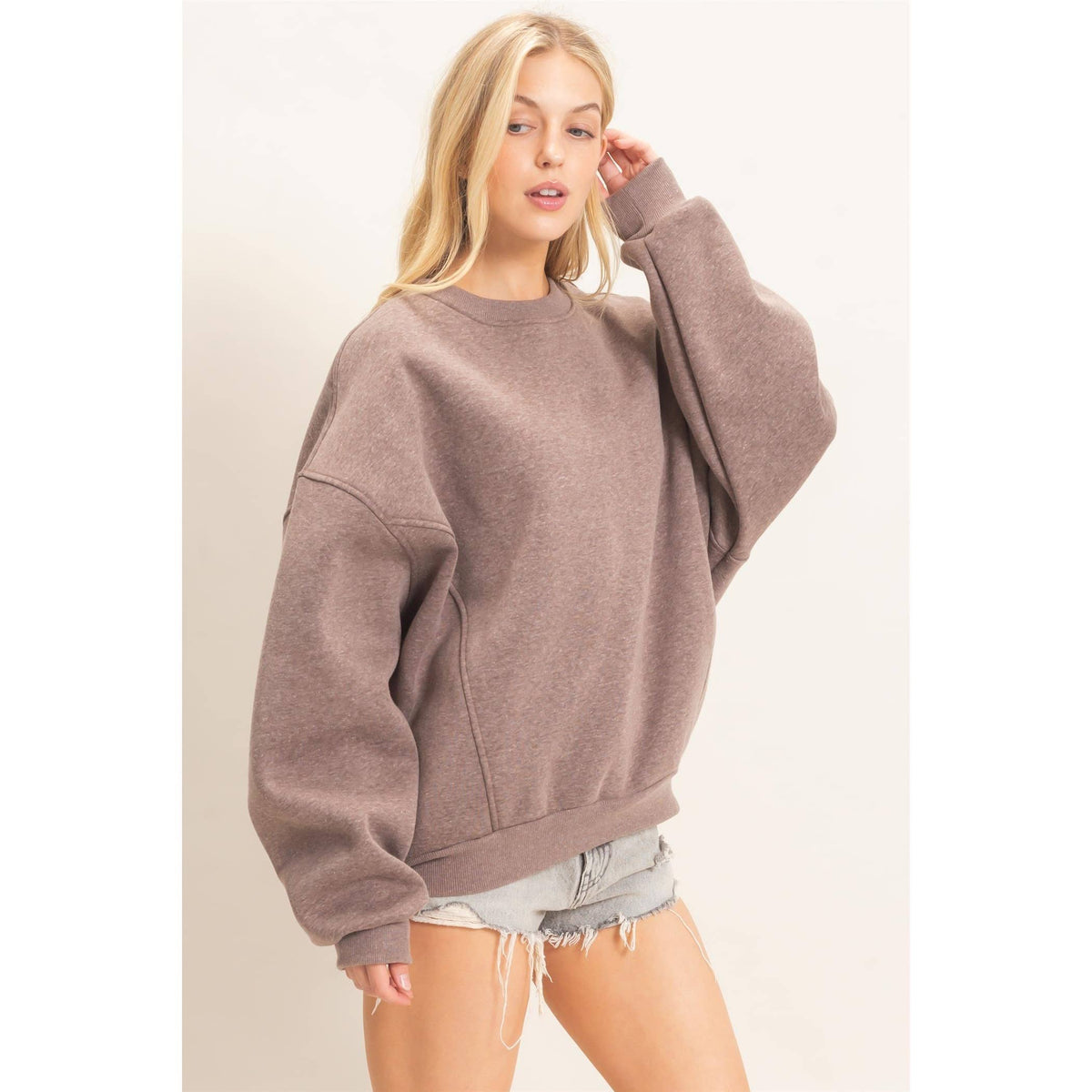 Oversized Dropped Shoulder Sweatshirt
