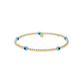 Evil Eye Gold Filled Beaded Bracelet