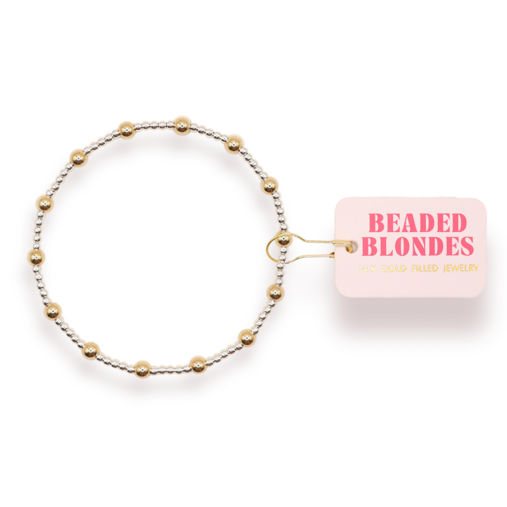 June Bracelet in Silver with Gold