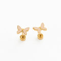 Enamel Butterfly Stud Earrings