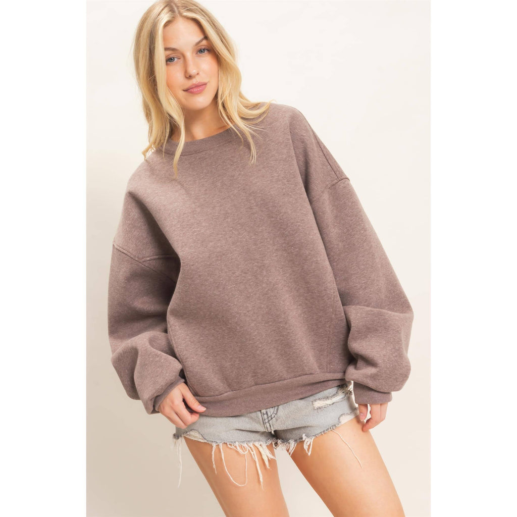 Oversized Dropped Shoulder Sweatshirt