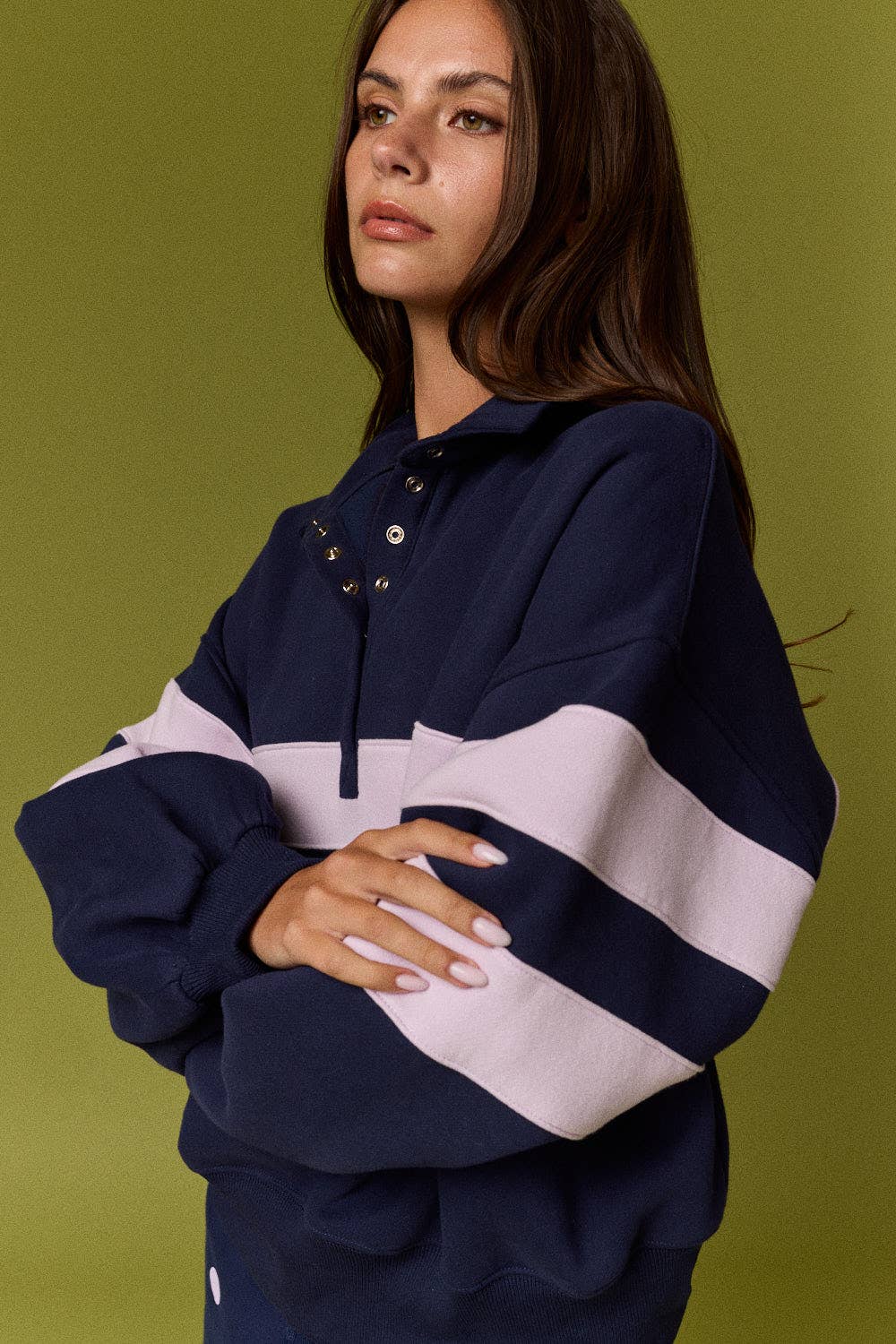Stripe Rugby Pullover