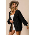 CABLE KNIT CHUNKY SWEATER OPEN CARDIGAN