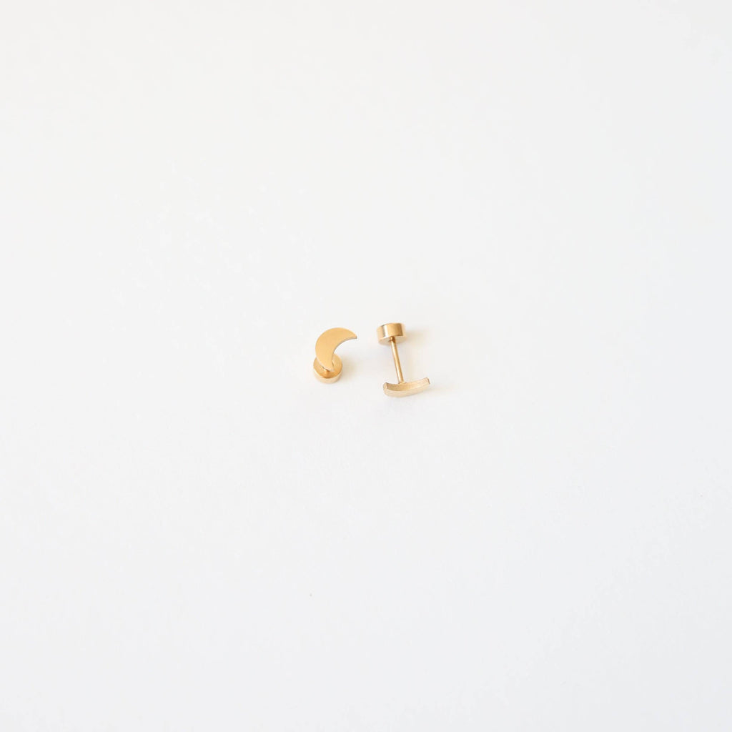 Moon Stud Earrings