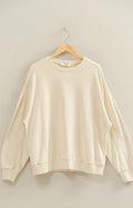 OVERSIZED SWEATSHIRT- BEIGE