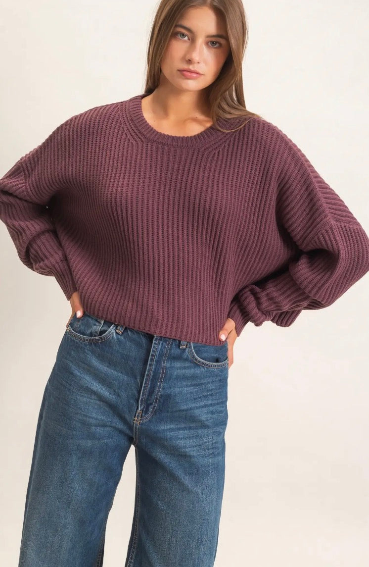 Oversized Crop Sweater