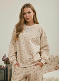Floral boxy crewneck