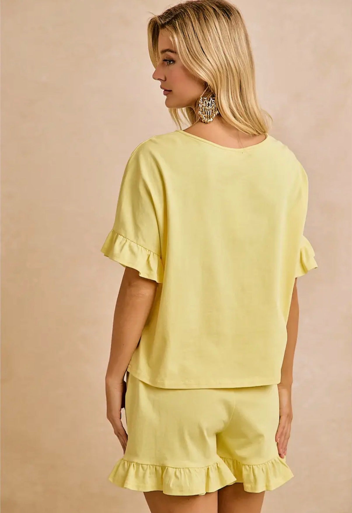 Ruffle Short Set