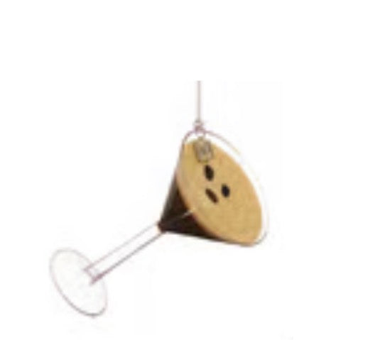Chocolate espresso martini ornament