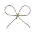 8.5 " bow clip on ornament