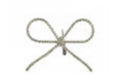 6" bow clip on ornament