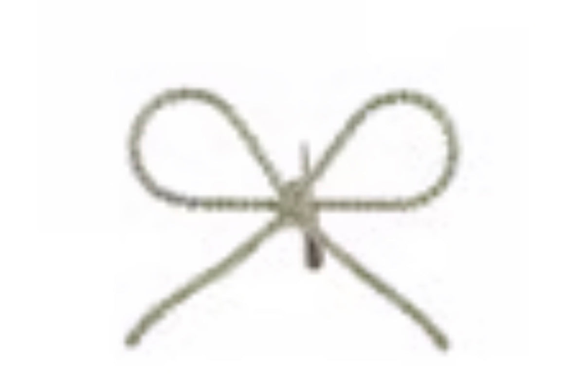 6" bow clip on ornament