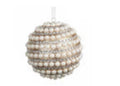 4" pearled ball ornament