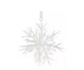 7" icy snowflake ornament