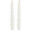10.5" glittered white tree candles
