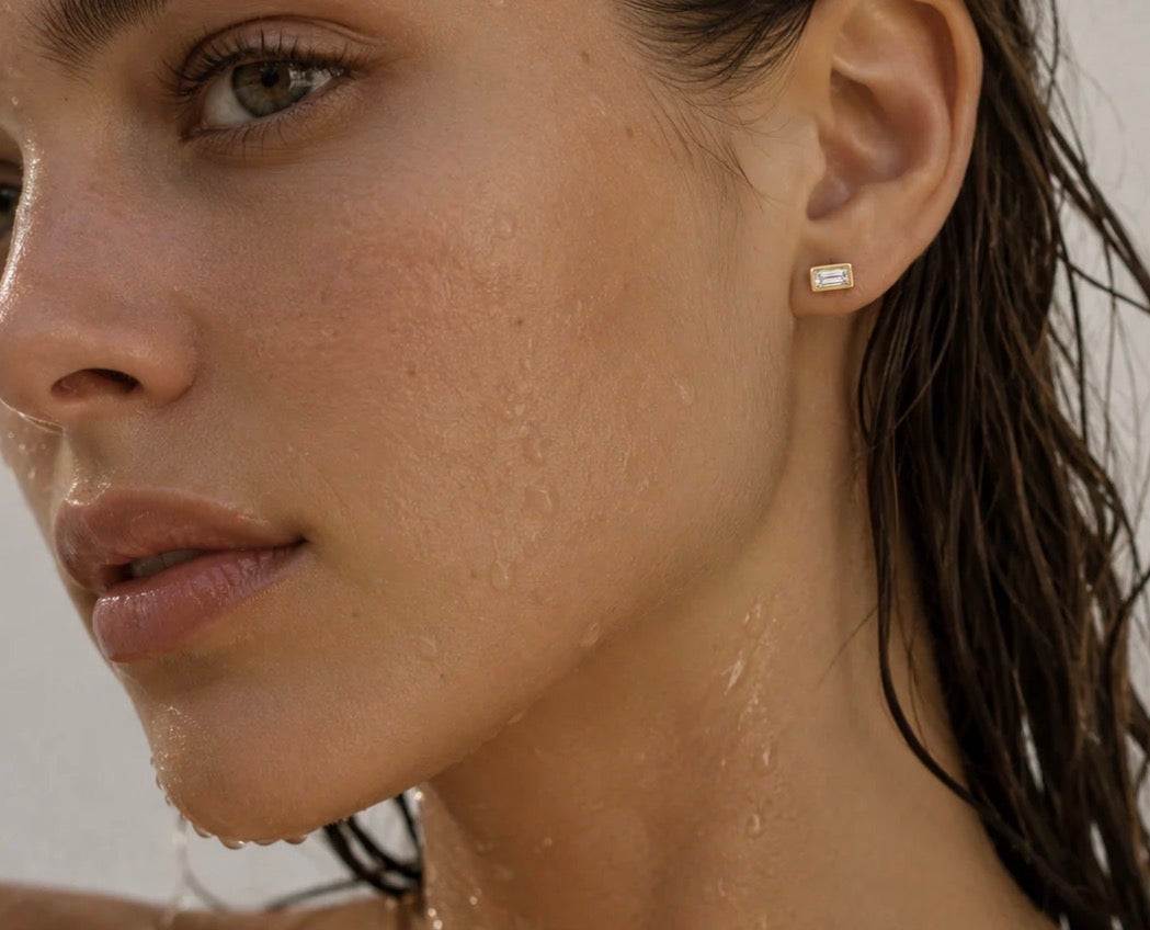 BARDOT BAGUETTE STUD EARRINGS