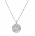 sunburst necklace silver