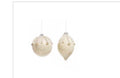 CREAM AND PEARL FAIRGROUND ORNAMENT