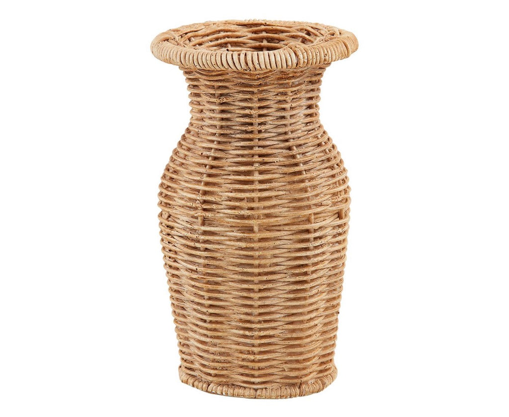 Skinny basket weave vase