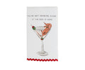 Martini dog towel