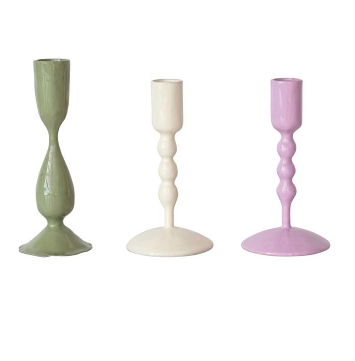 Metal taper candle stick holder