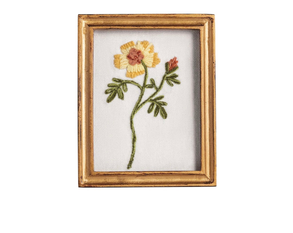 YELLOW EMBROIDERY ART