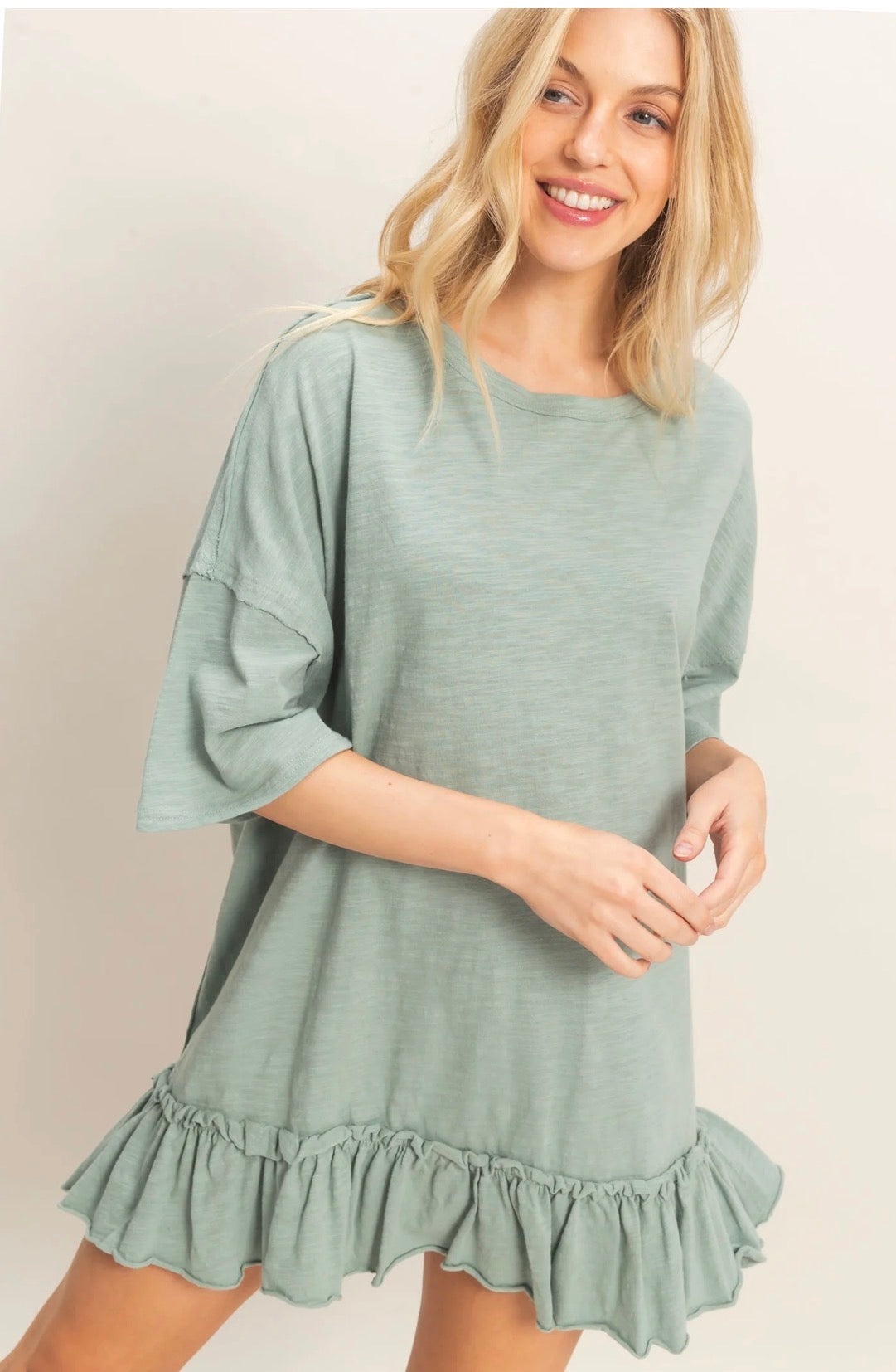 Ruffle Oversized Tunic