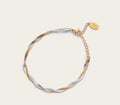 Mixed Metal Herringbone Bracelet