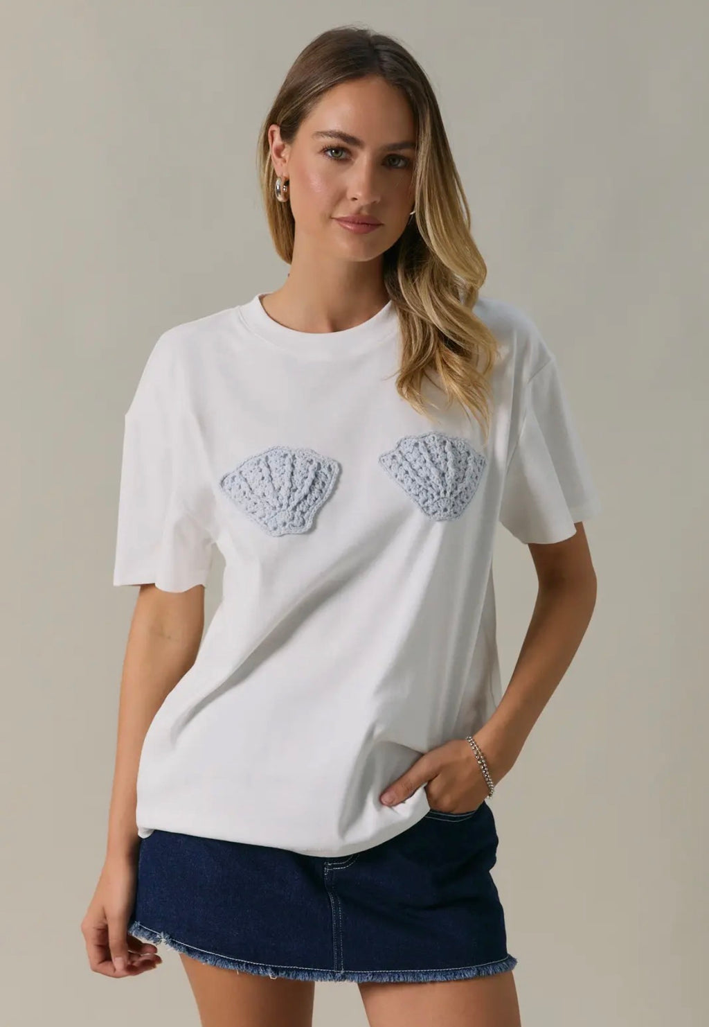 Crochet Shell TShirt