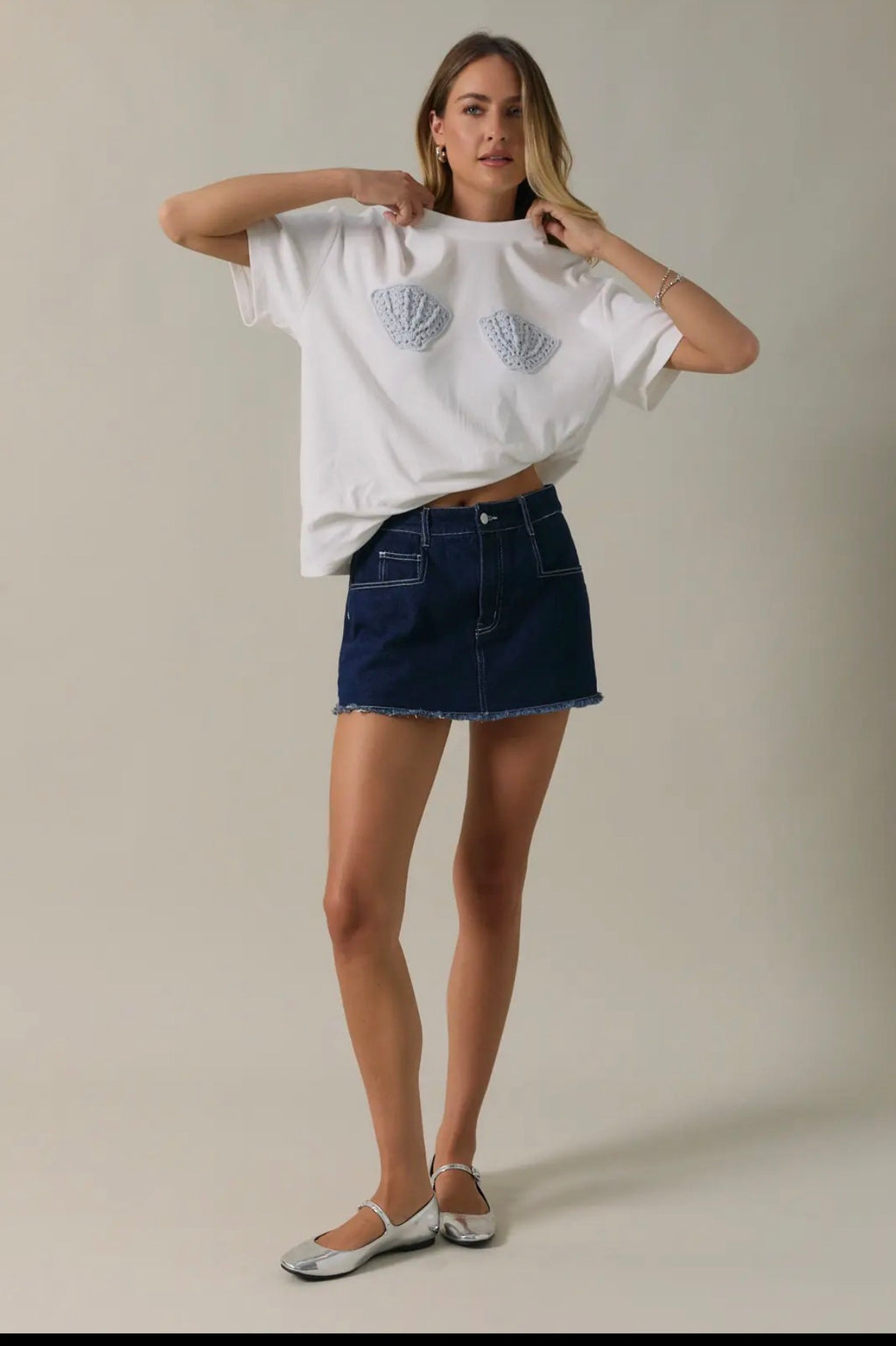 Crochet Shell TShirt