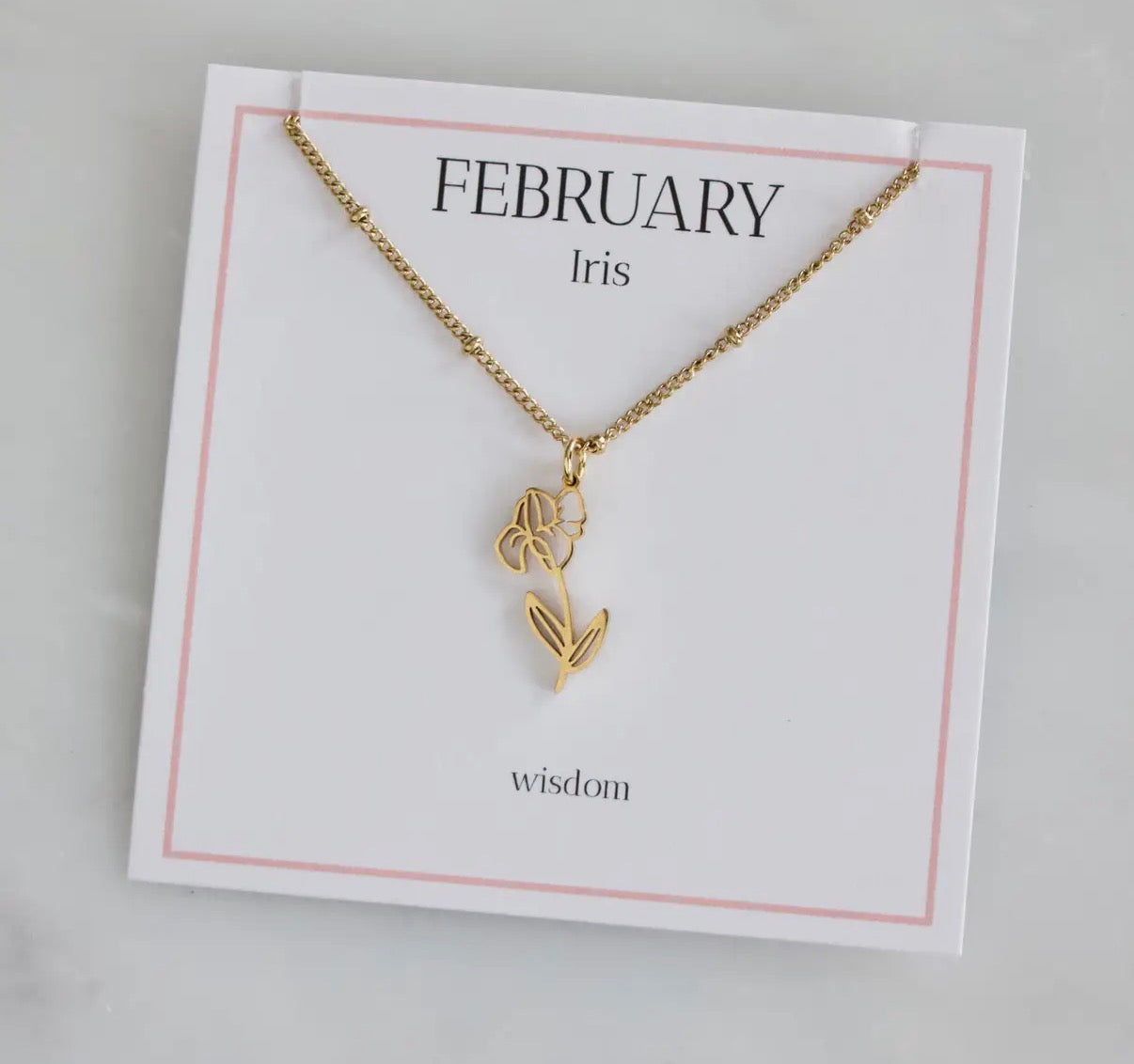 Birth Flower Necklace