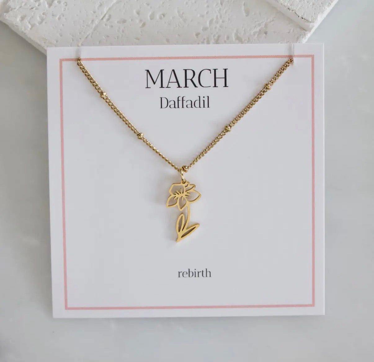 Birth Flower Necklace