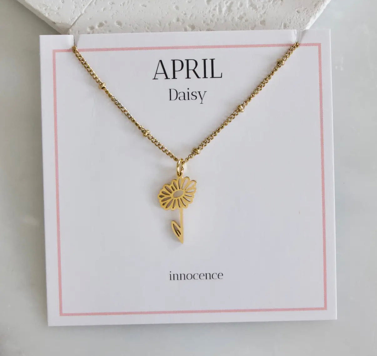 Birth Flower Necklace