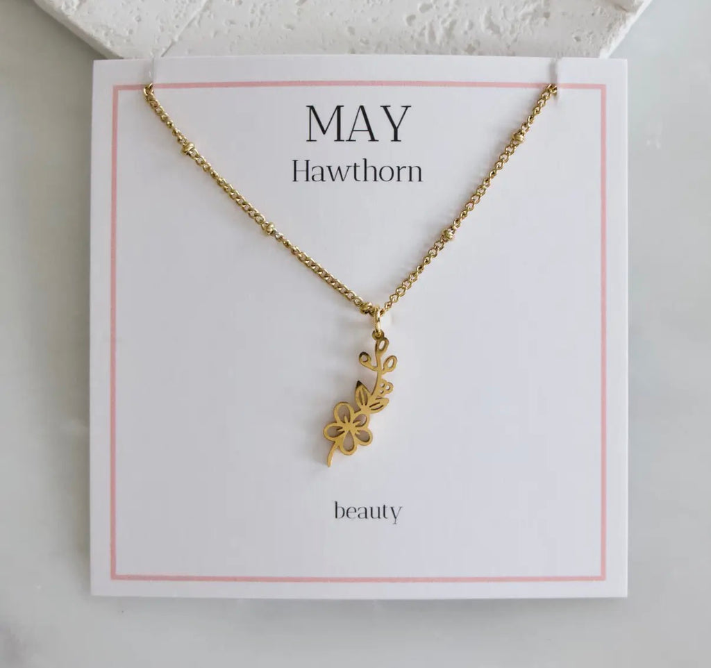 Birth Flower Necklace