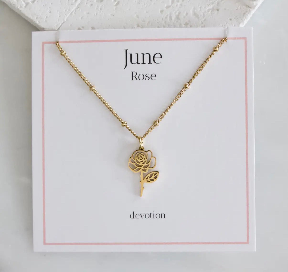 Birth Flower Necklace