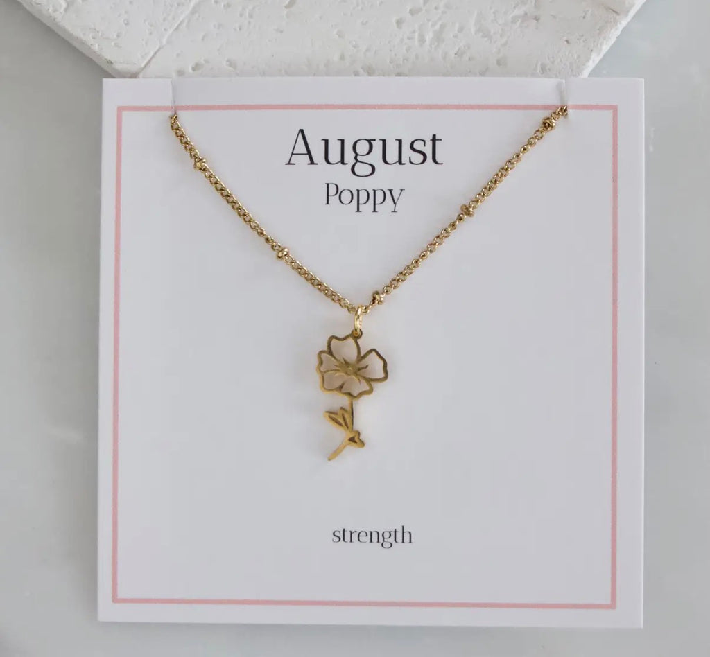 Birth Flower Necklace