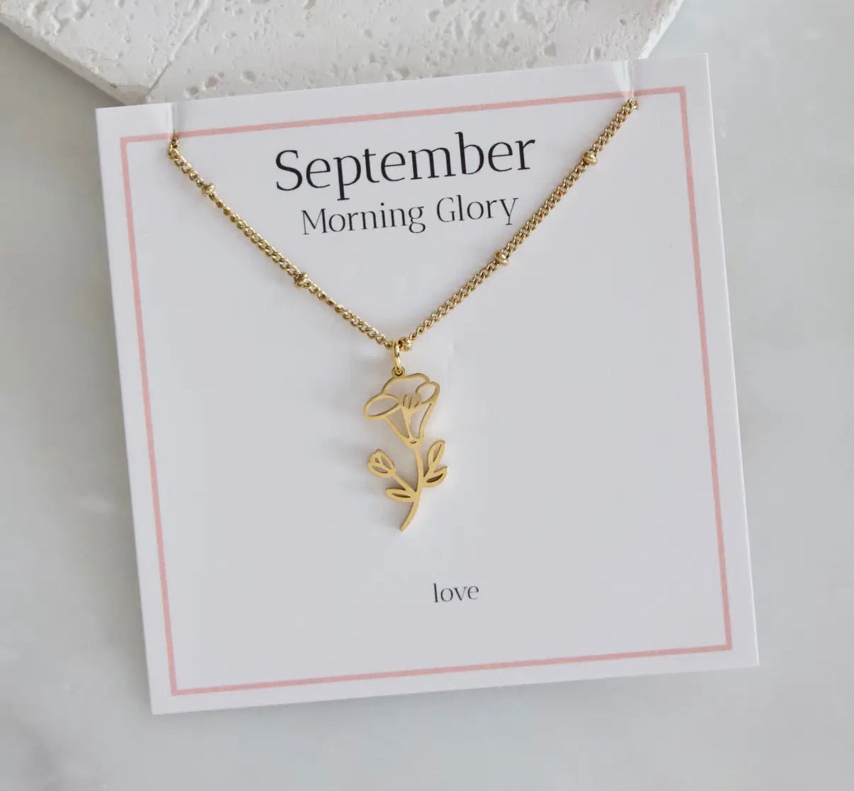 Birth Flower Necklace