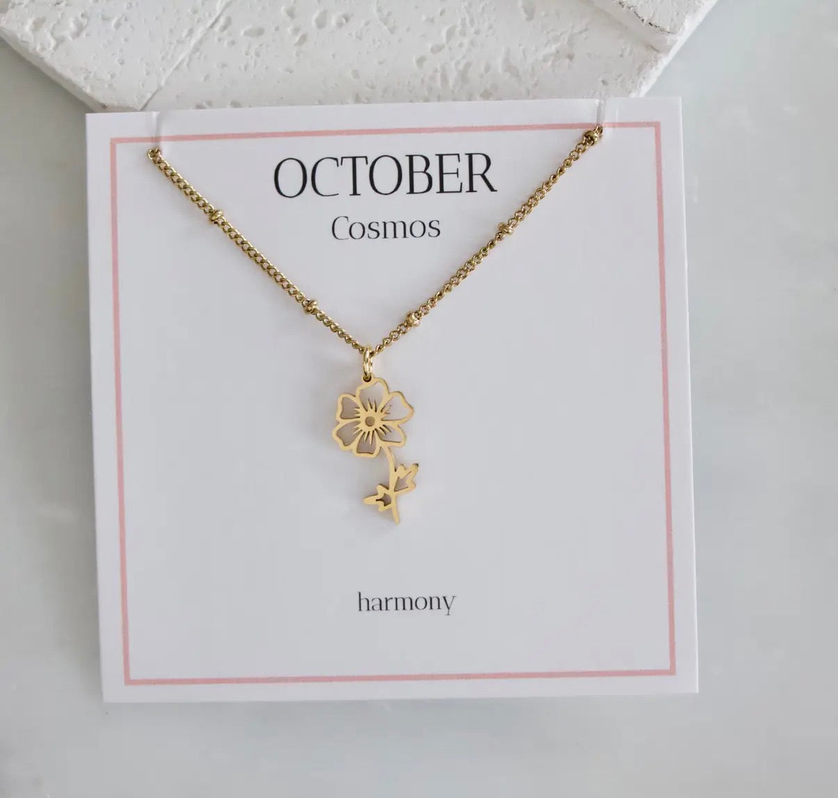 Birth Flower Necklace