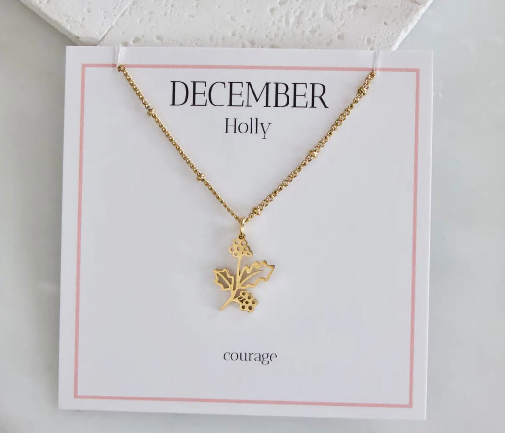 Birth Flower Necklace
