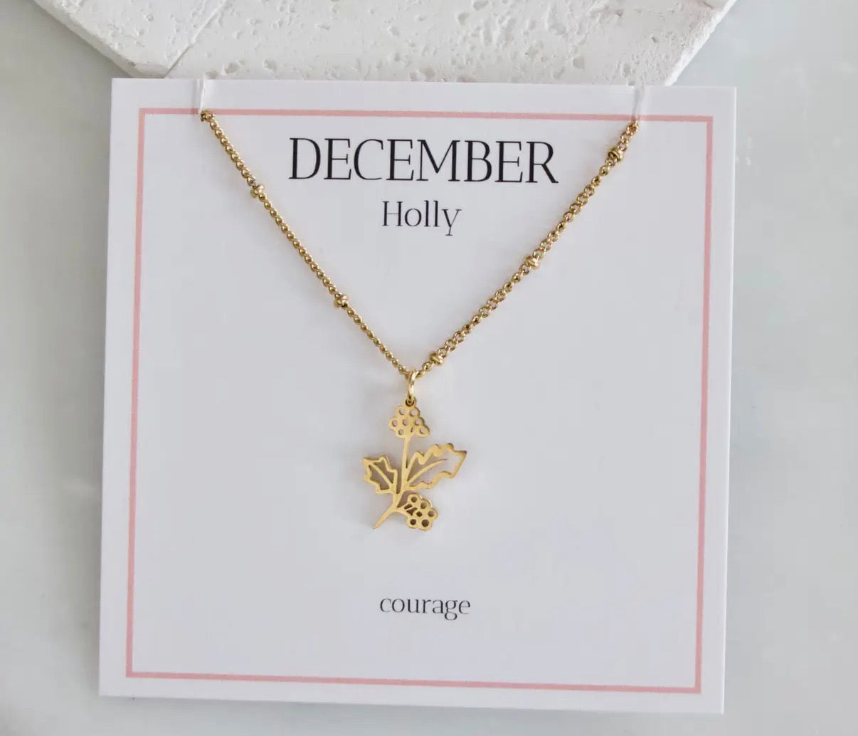Birth Flower Necklace