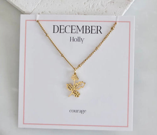 Birth Flower Necklace