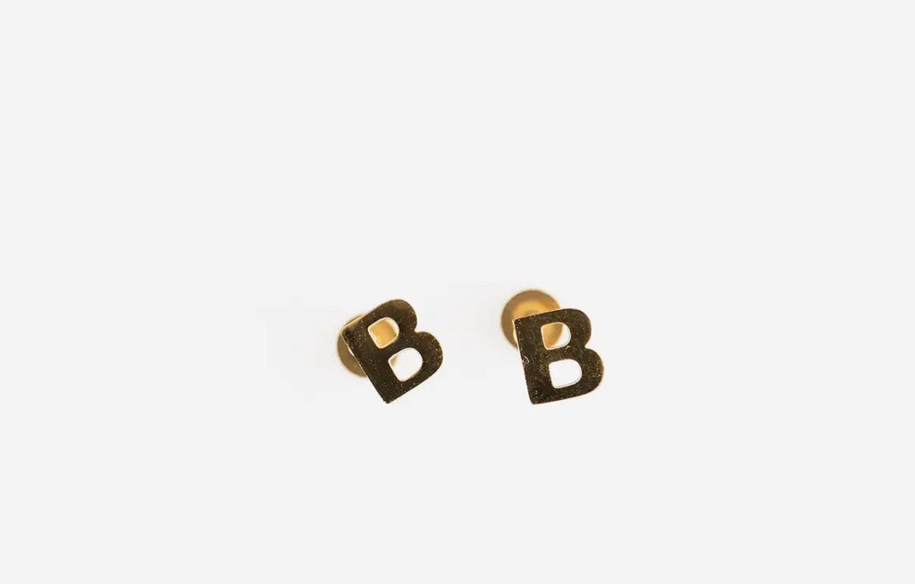 INITIAL STUD EARRINGS