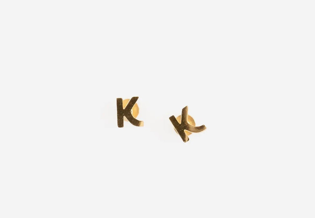 INITIAL STUD EARRINGS