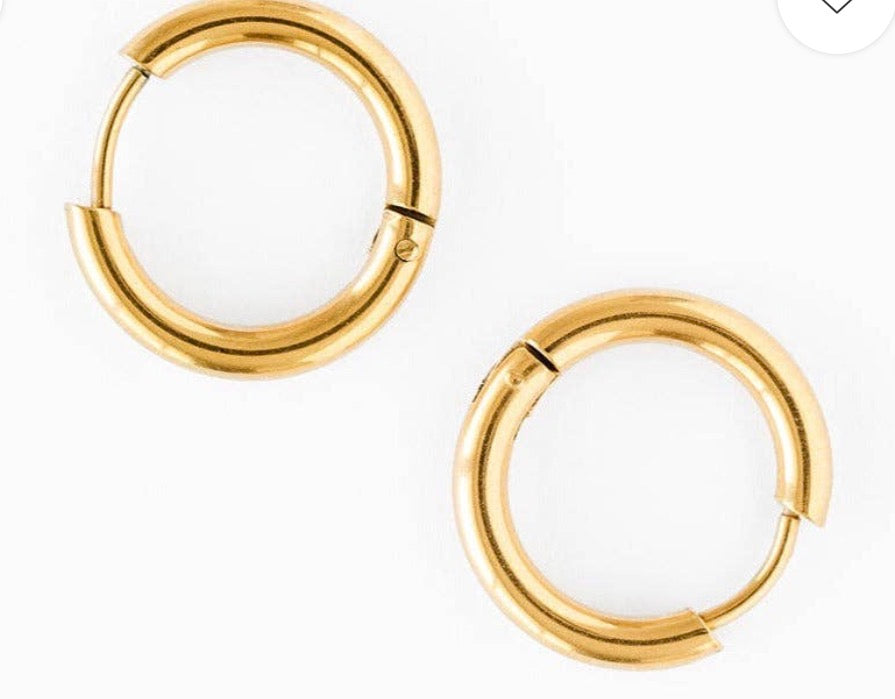 ENDLESS HOOP STUD EARRING