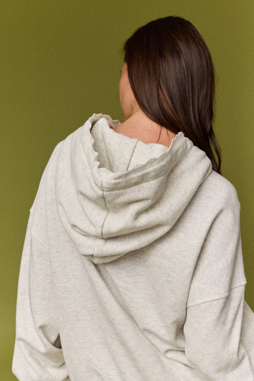 Lounge Hoodie w/ Lace Detail
