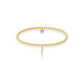 Italian Horn Charm | Gold Filled Beaded Bracelet